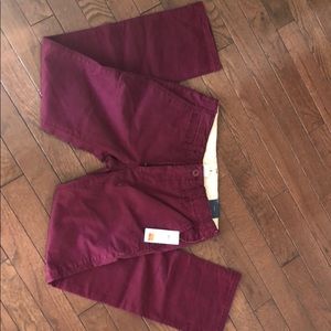 Boys Maroon Khaki Pants